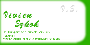 vivien szkok business card